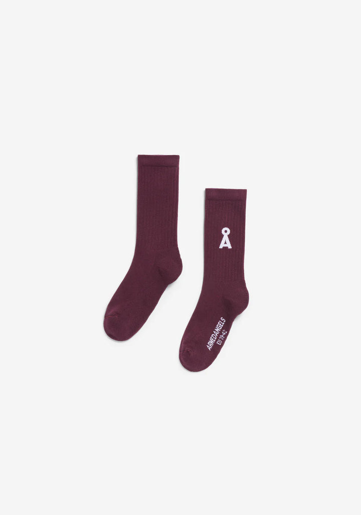 SAAMUS BOLD SOKKAR DARK CRANBERRY LÍFRÆN BÓMULL