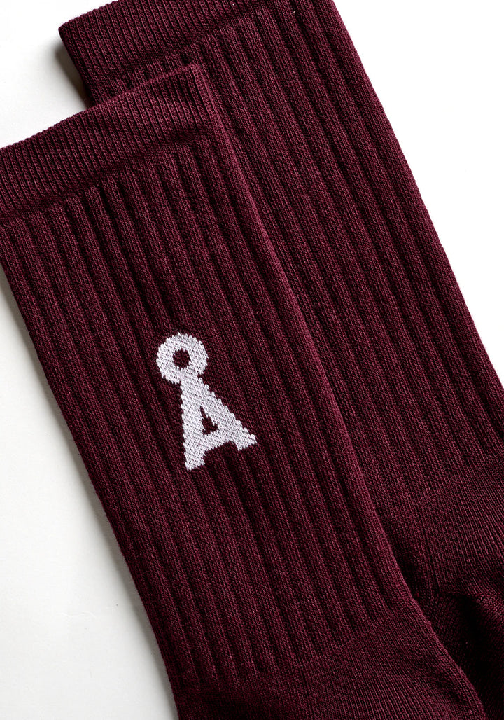 SAAMUS BOLD SOKKAR DARK CRANBERRY LÍFRÆN BÓMULL