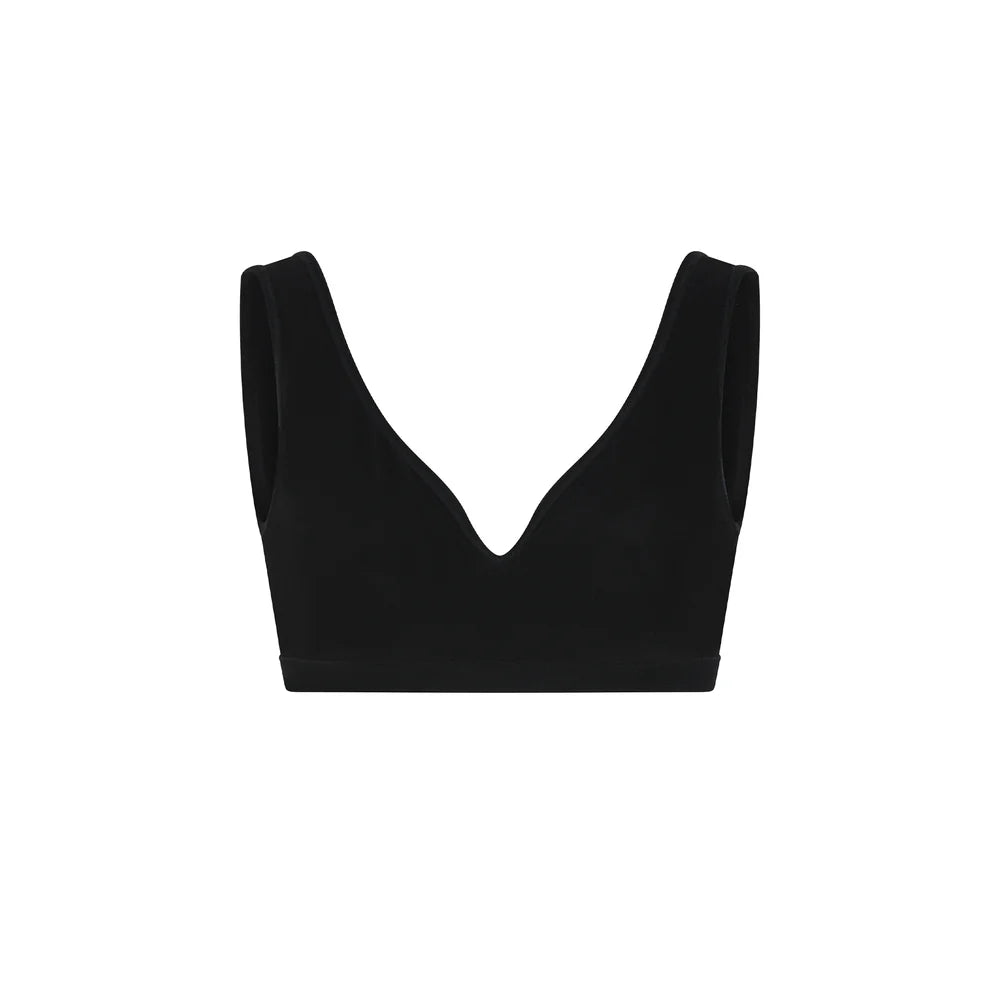 BAMBUS SOFT BRA TOPPUR SVARTUR