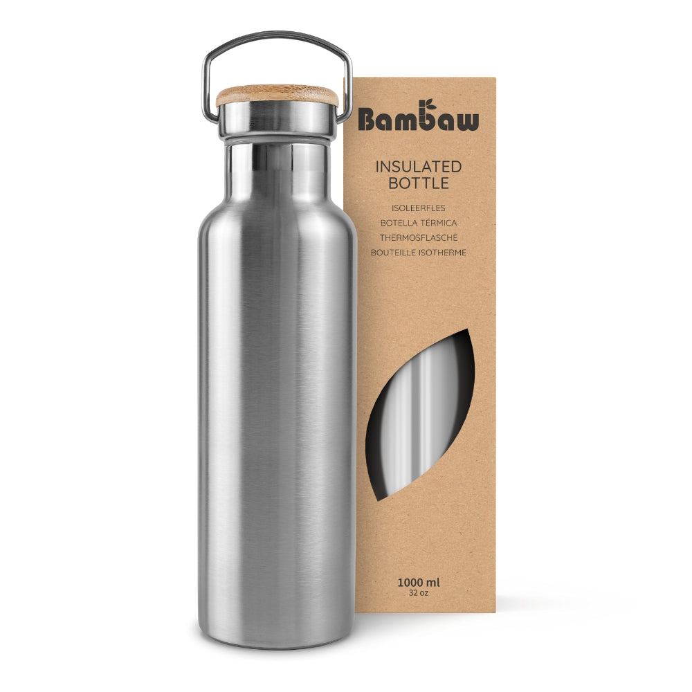 Drykkjarflaska 1000 ml - Burstað stál