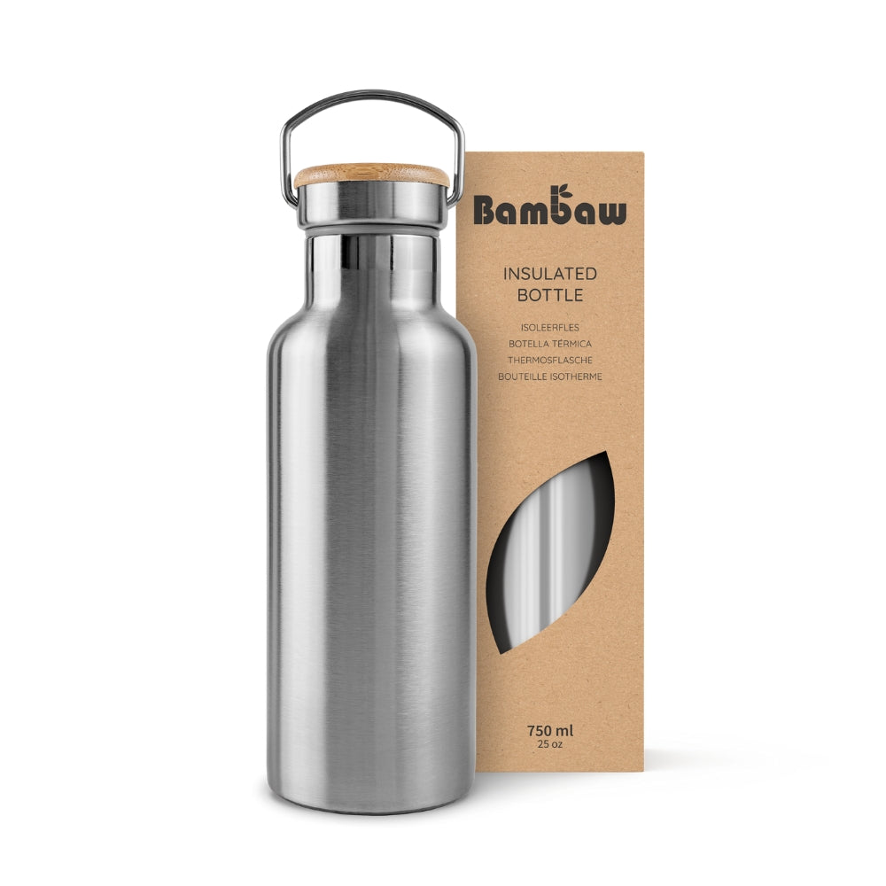 Drykkjarflaska 750 ml - burstað stál
