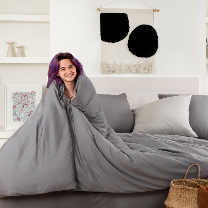 Bambus Sængurver / Duvet Cover - Dark Grey