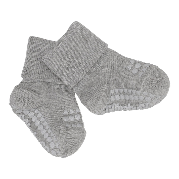 Bambus sokkar með stoppi grey melange