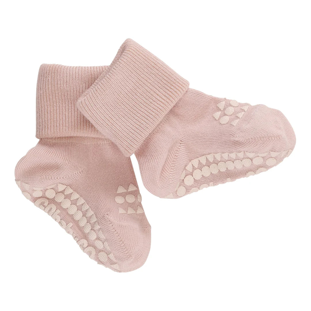 Bambus sokkar með stoppi soft pink