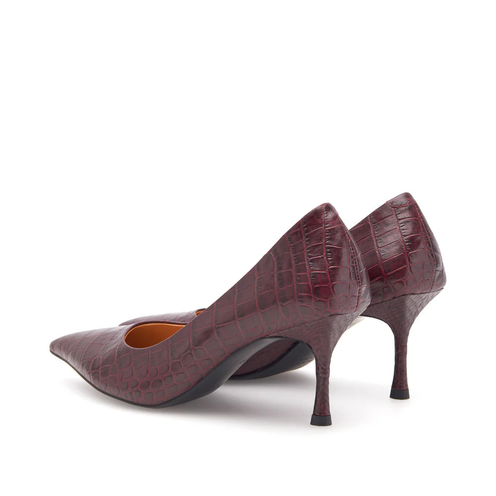 LAURA CROCO HÆLASKÓR CHERRY