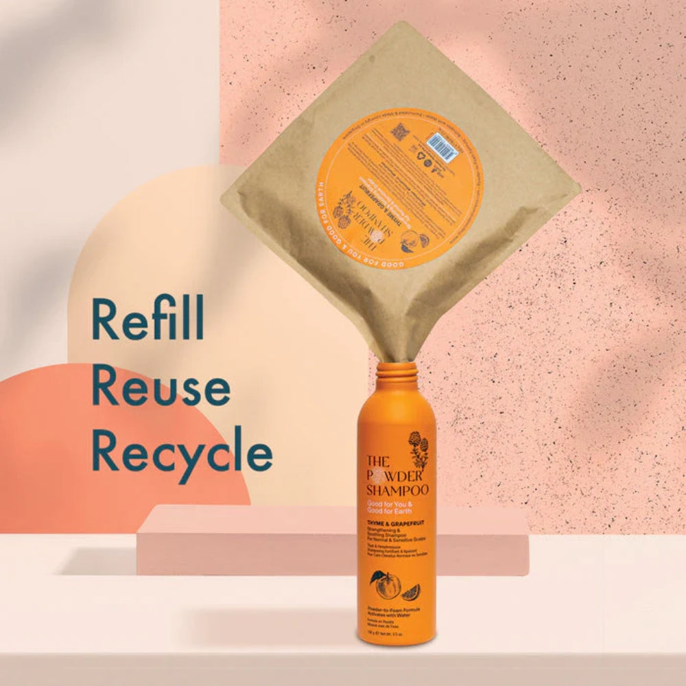 Strengthening & Soothing Powder Shampoo - Áfylling 50g.