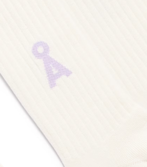 SAAMUS BOLD SOKKAR OATMILK LAVENDER LIGHT LÍFRÆN BÓMULL