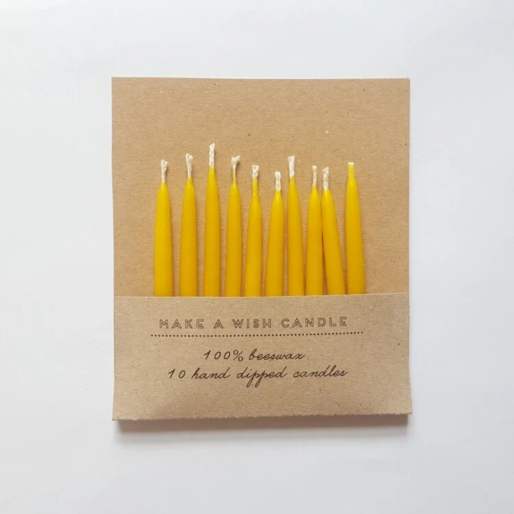 Bývax afmælis kerti - 10 stk