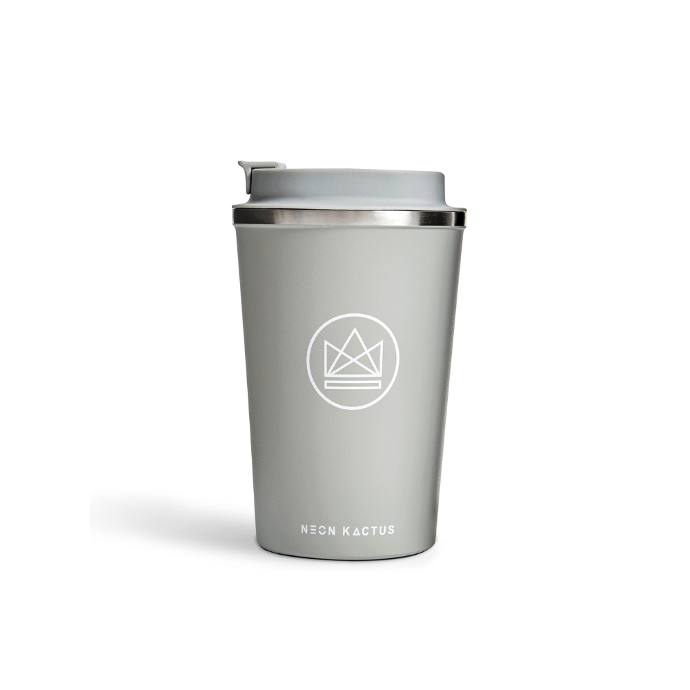 Ferðamál úr stáli 380ml - Ljósgrátt