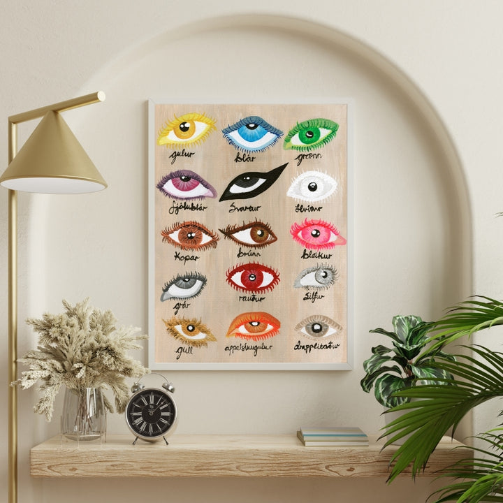 Litirnir - veggspjald (A3)