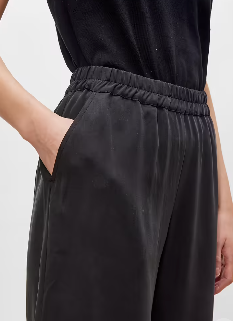 THEA FLOWY TENCEL BUXUR SVARTAR
