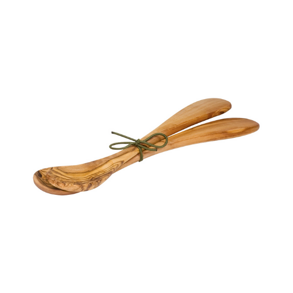 Salat skeiðar 30 cm - ólífuviður