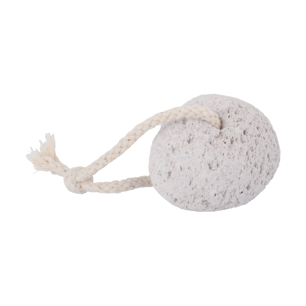 Fótaraspur úr vikursteini - hvítur