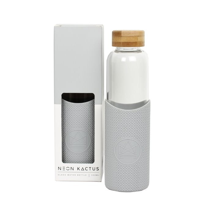 Glerflaska 550ml - Ljósgrá