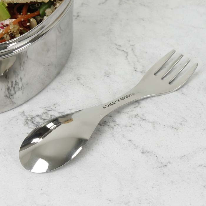 Gaffalskeið úr ryðfríu stáli / Spork