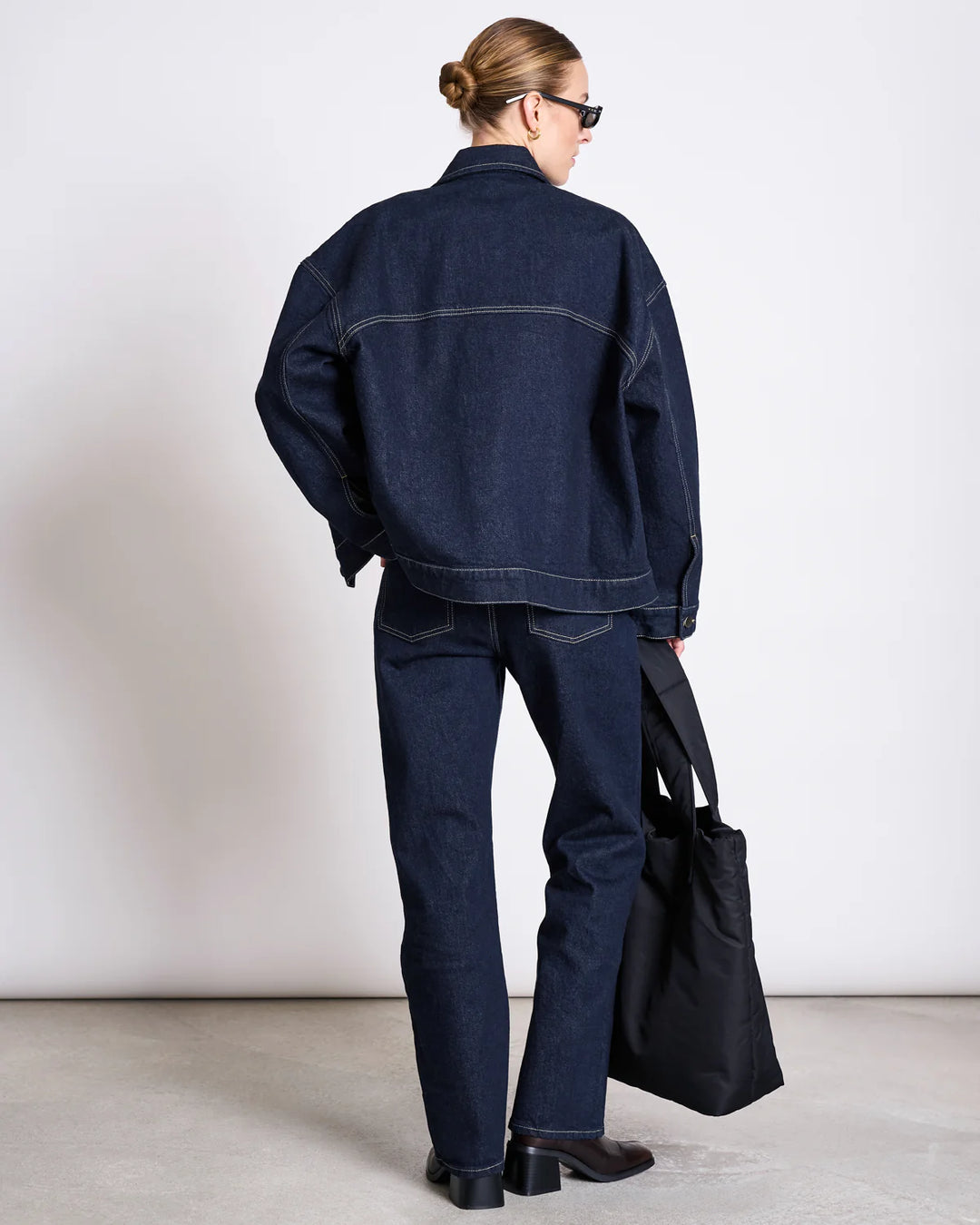 VILCA STRAITH LEG GALLABUXUR DARK BLUE DENIM