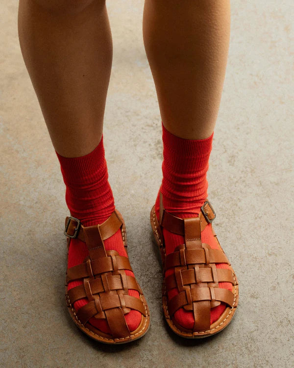 CAPRI SANDALAR COGNAC BROWN