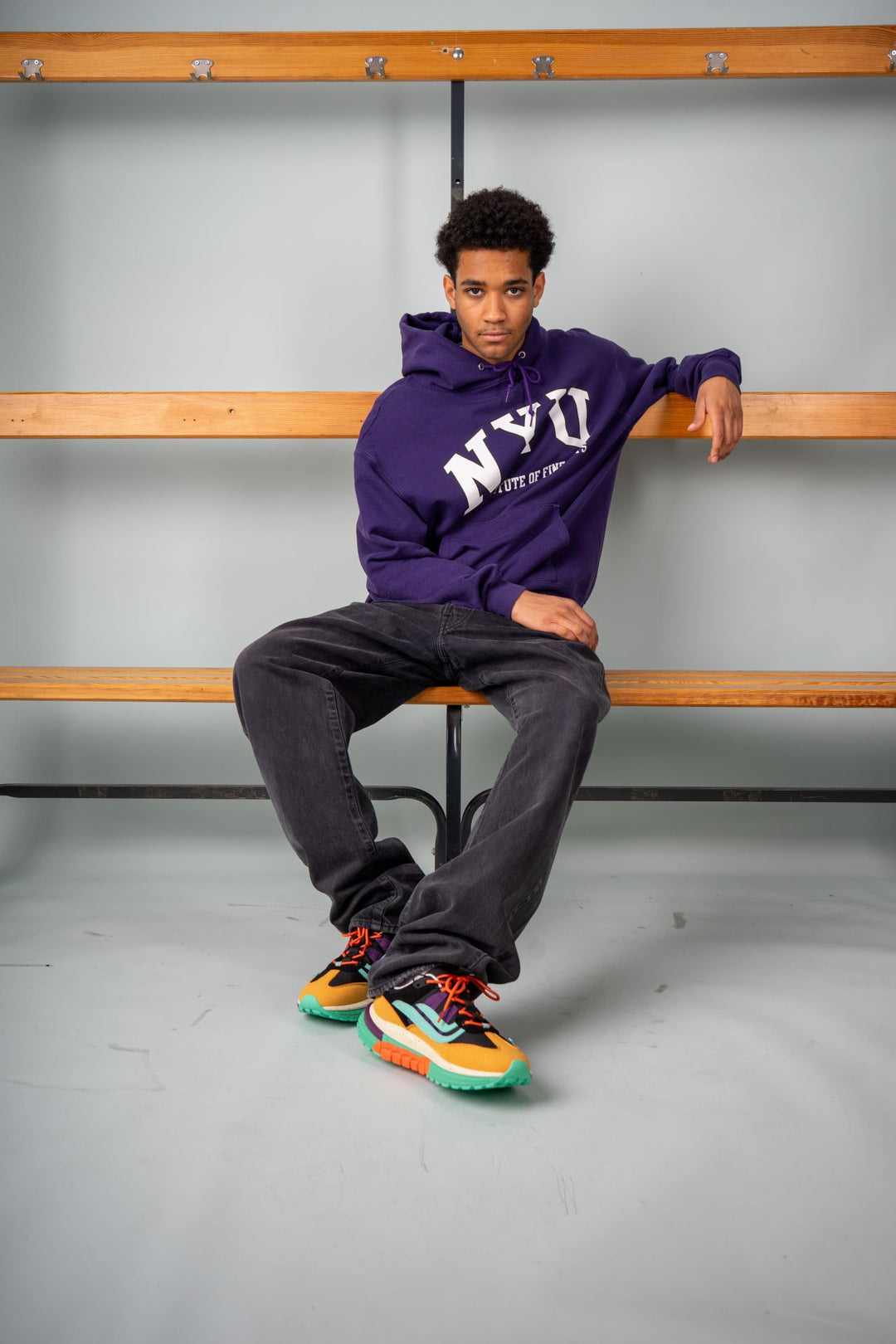 G-MACHU SUEDE MUSTARD/PURPLE/BLACK