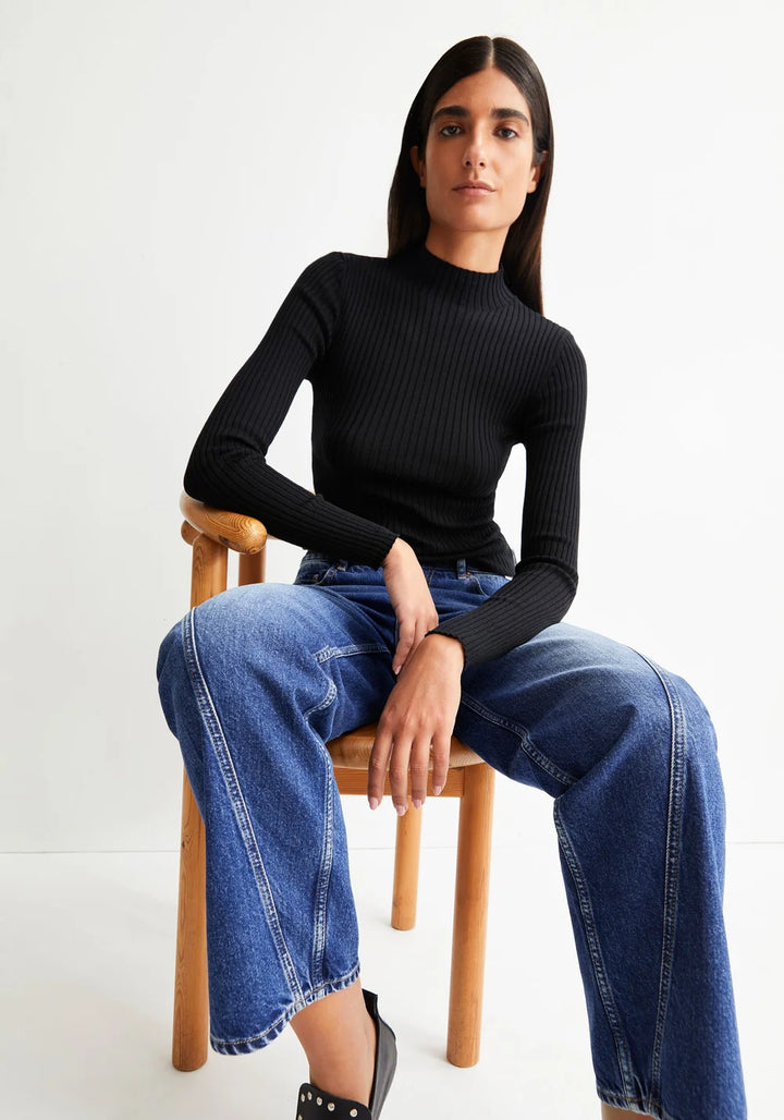ALAANIA KNIT BOLUR SVARTUR