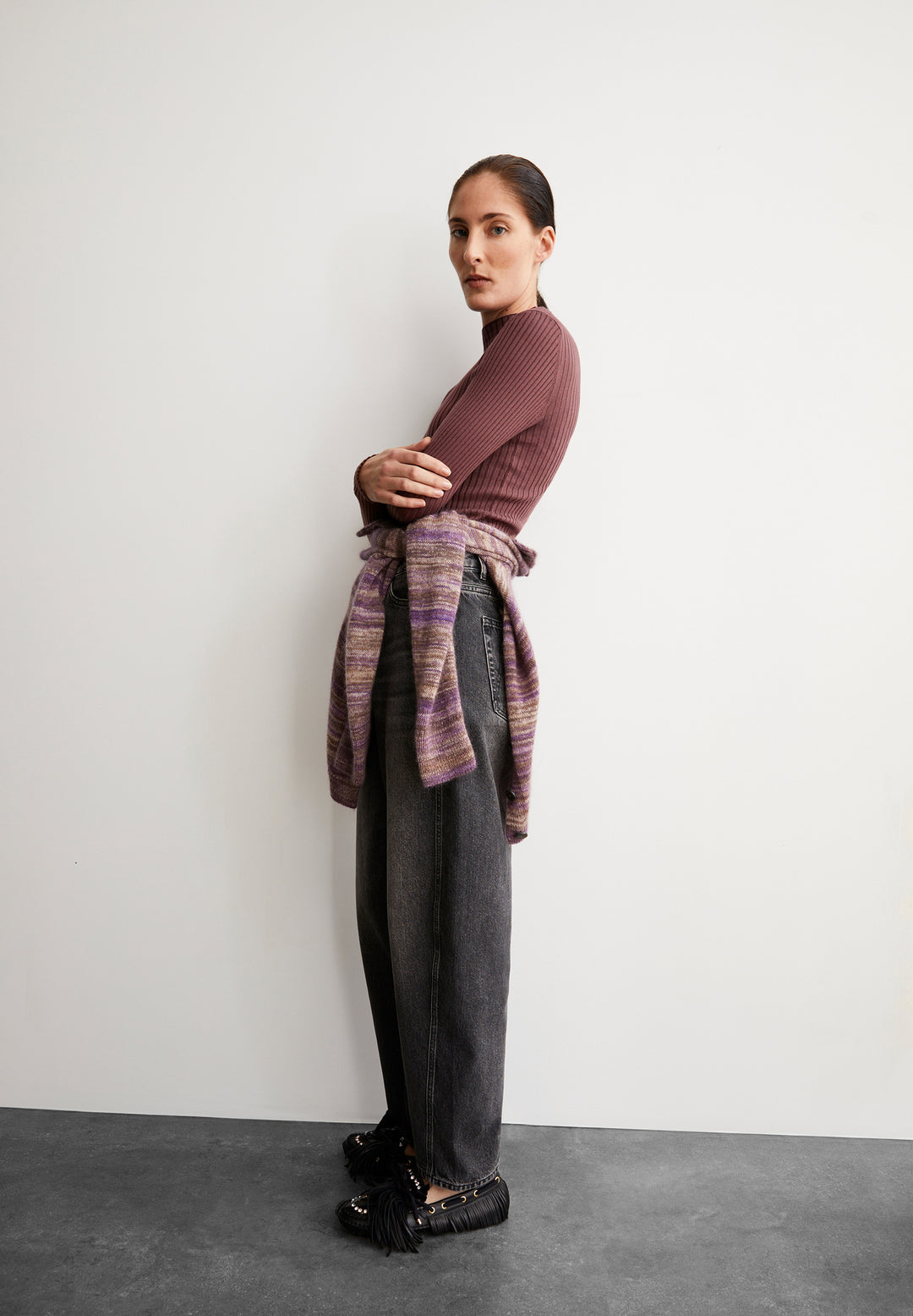 ALAANIA KNIT BOLUR DARK BERRY