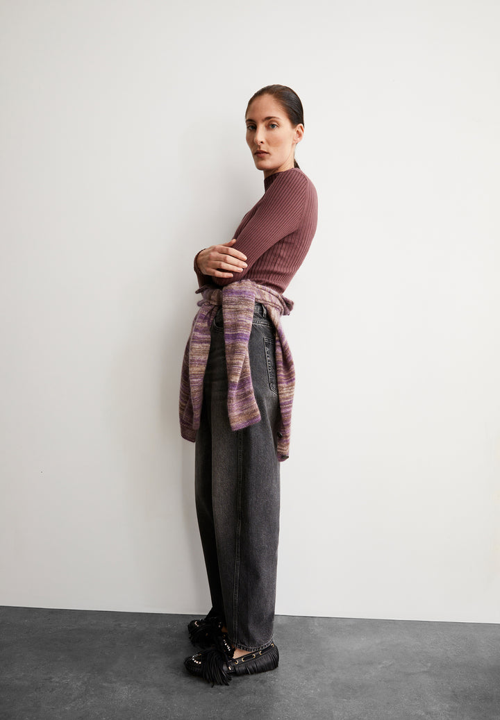ALAANIA KNIT BOLUR DARK BERRY