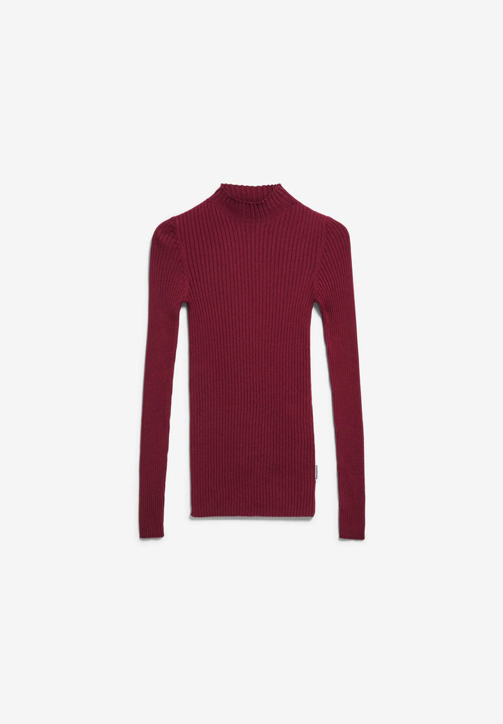 ALAANIA KNIT BOLUR VELVET RED