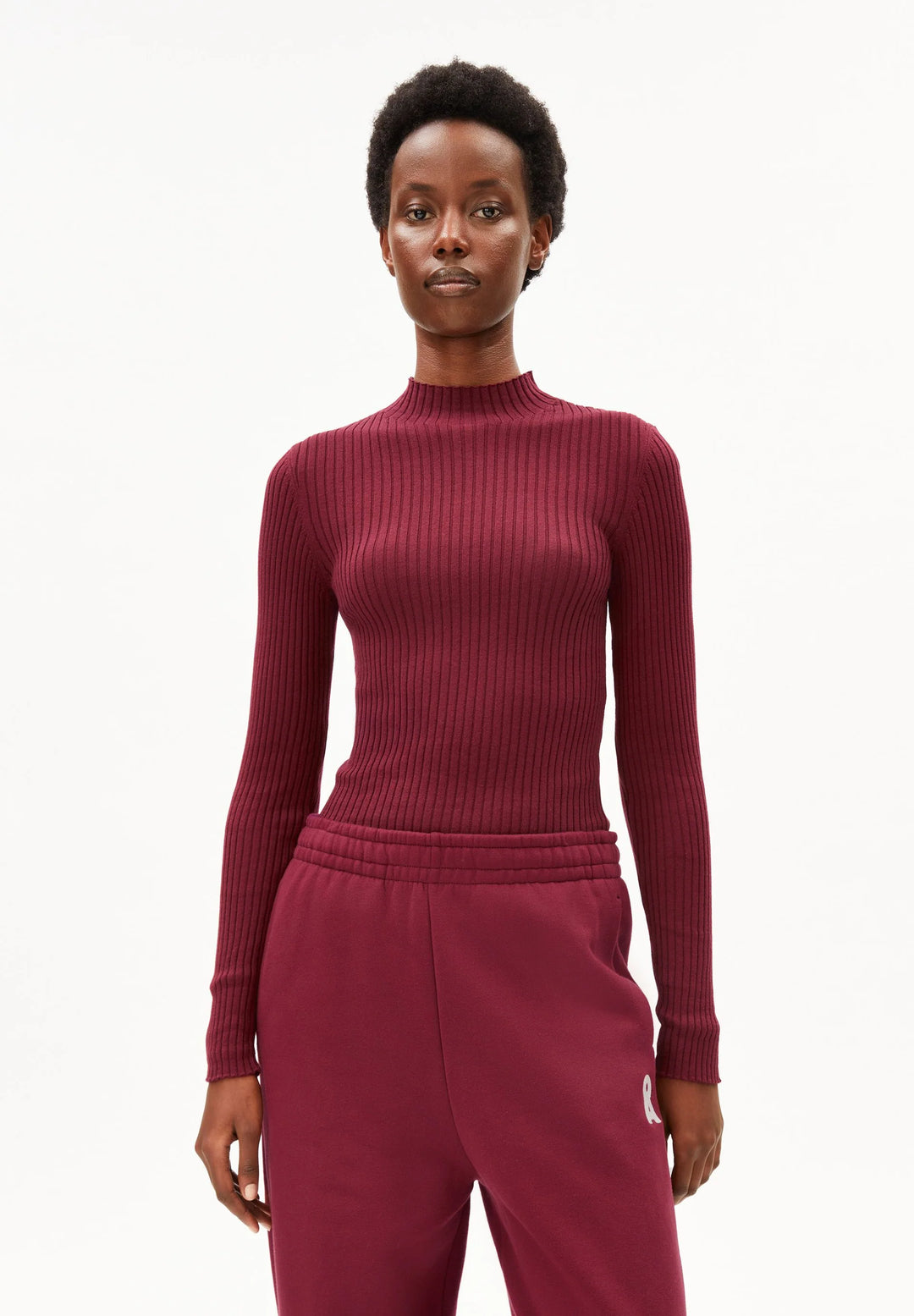 ALAANIA KNIT BOLUR VELVET RED