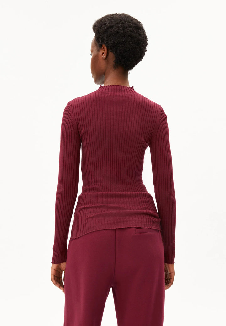 ALAANIA KNIT BOLUR VELVET RED