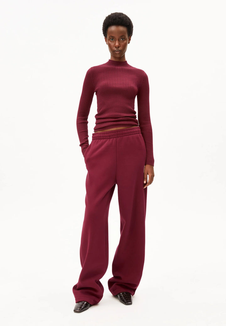 ALAANIA KNIT BOLUR VELVET RED