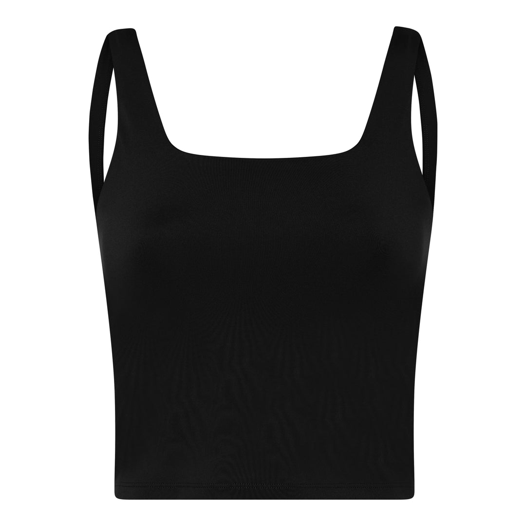 TOMMY SQUARE TANK TOPPUR SVARTUR