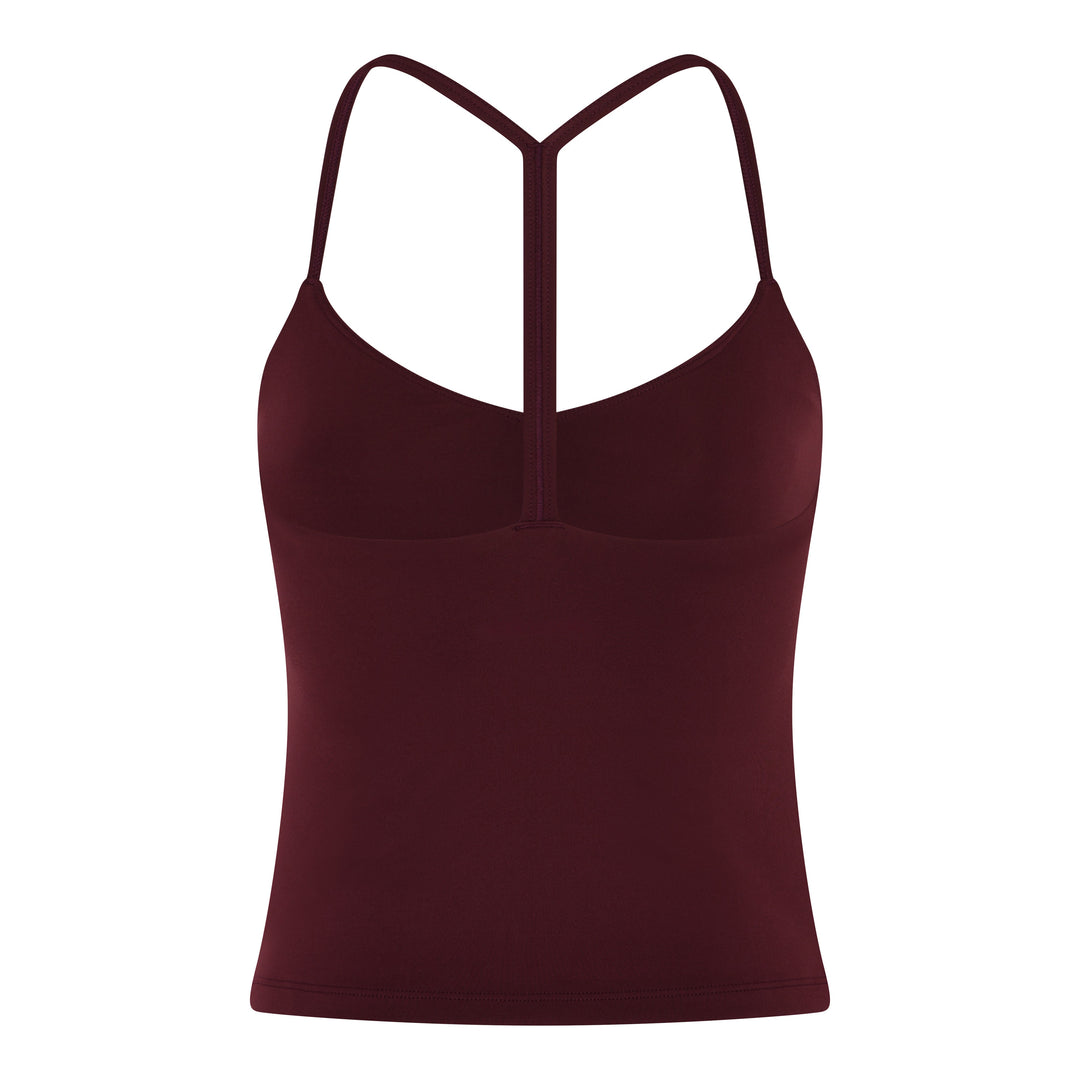 FLOAT BALLET V-NECK TANK MULBERRY