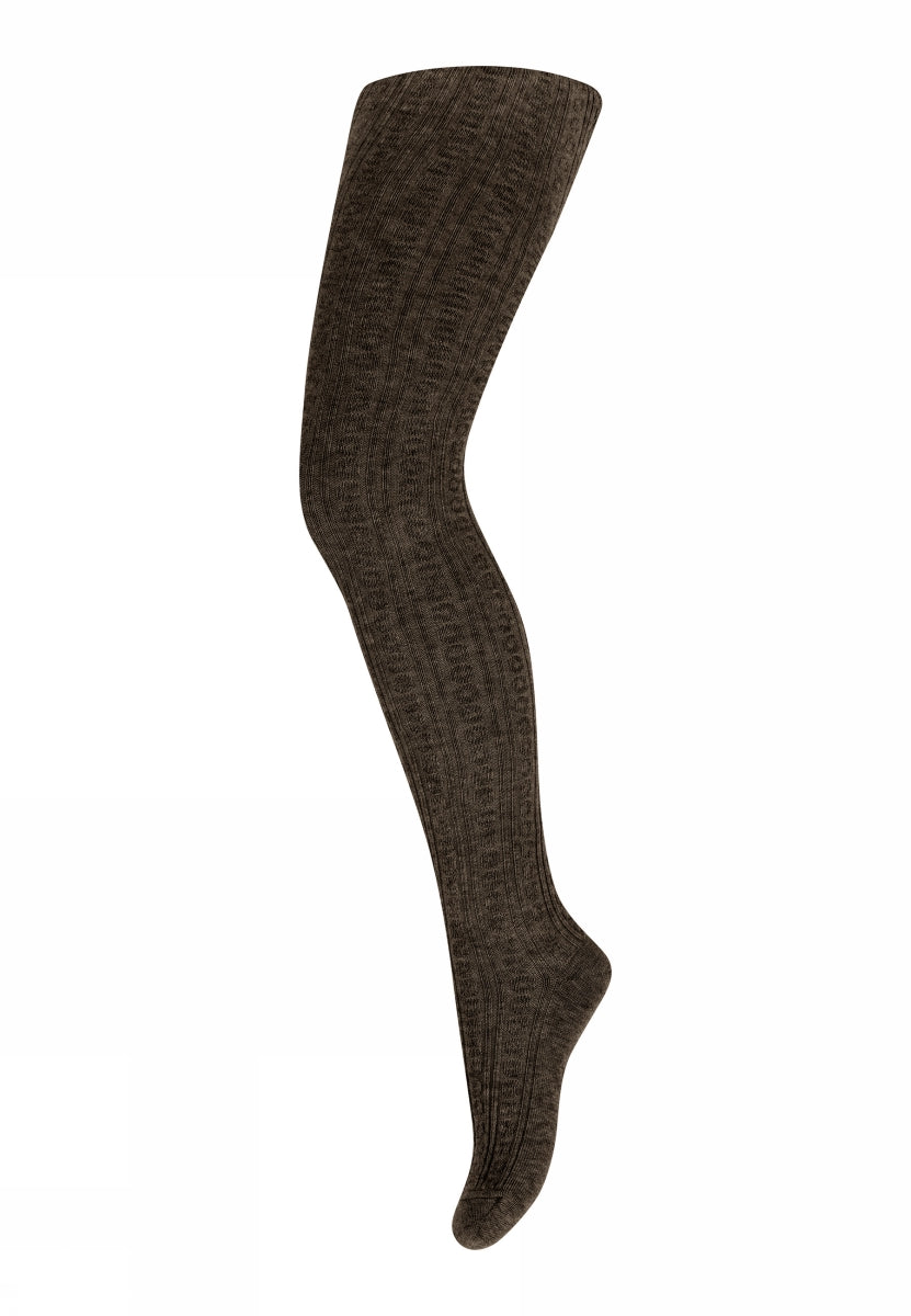 Juno tights - Brown Melange