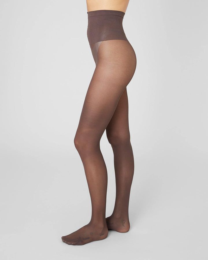 SVEA PREMIUM SOKKABUXUR DARK BROWN 30DEN