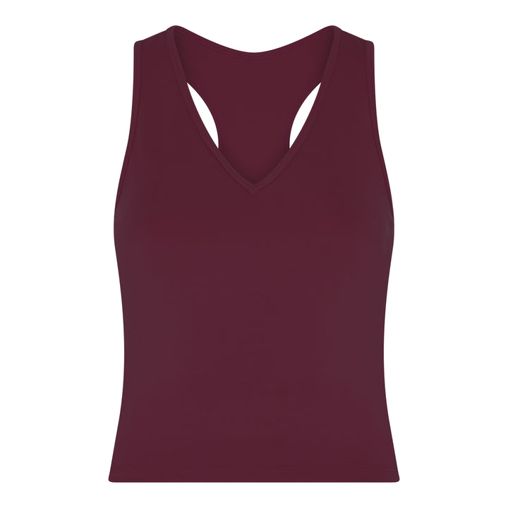 MADDIE V-NECK TANK MULBERRY