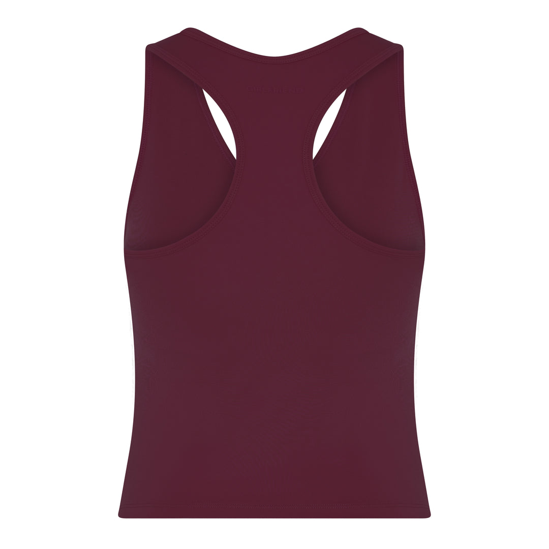 MADDIE V-NECK TANK MULBERRY