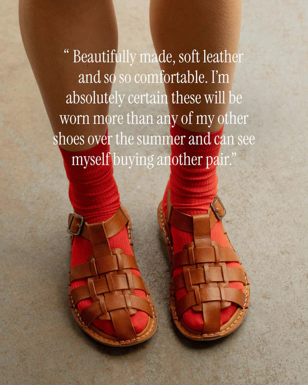 CAPRI SANDALAR COGNAC BROWN