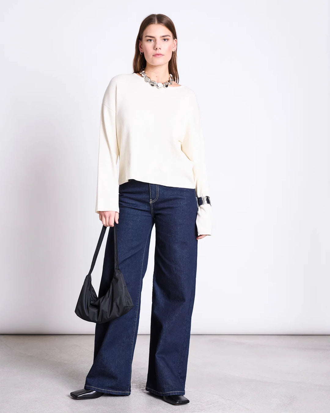 WILLIAMSBURG LIGHT KNIT JUMPER OFFWHITE