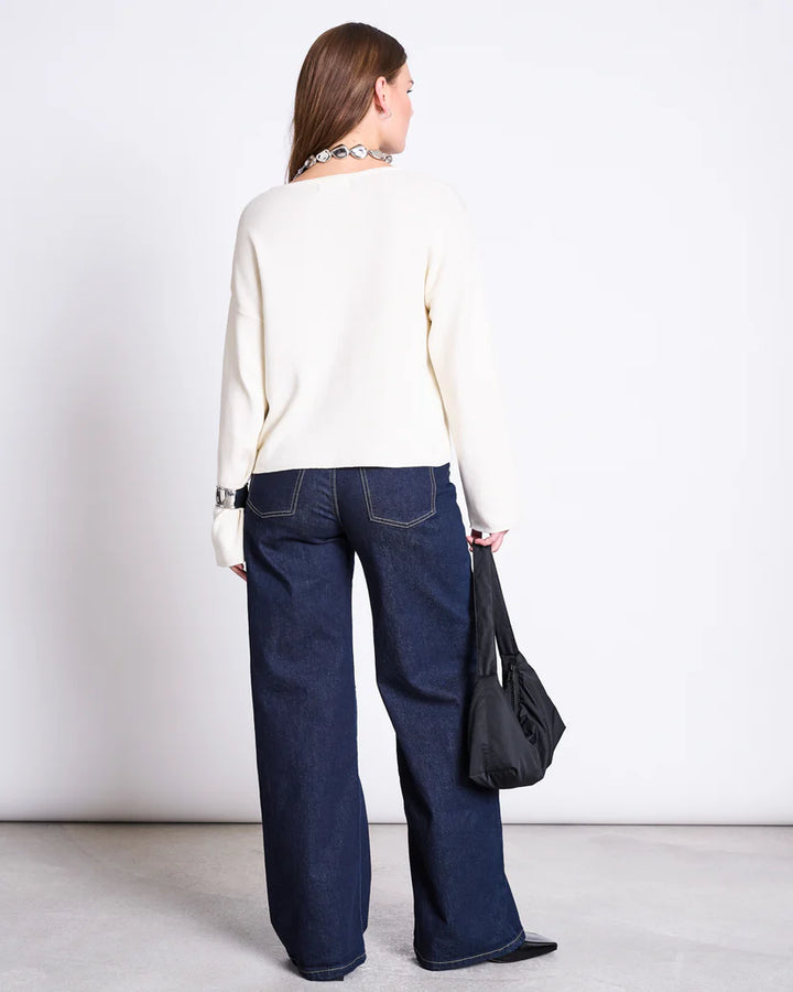 WILLIAMSBURG LIGHT KNIT JUMPER OFFWHITE
