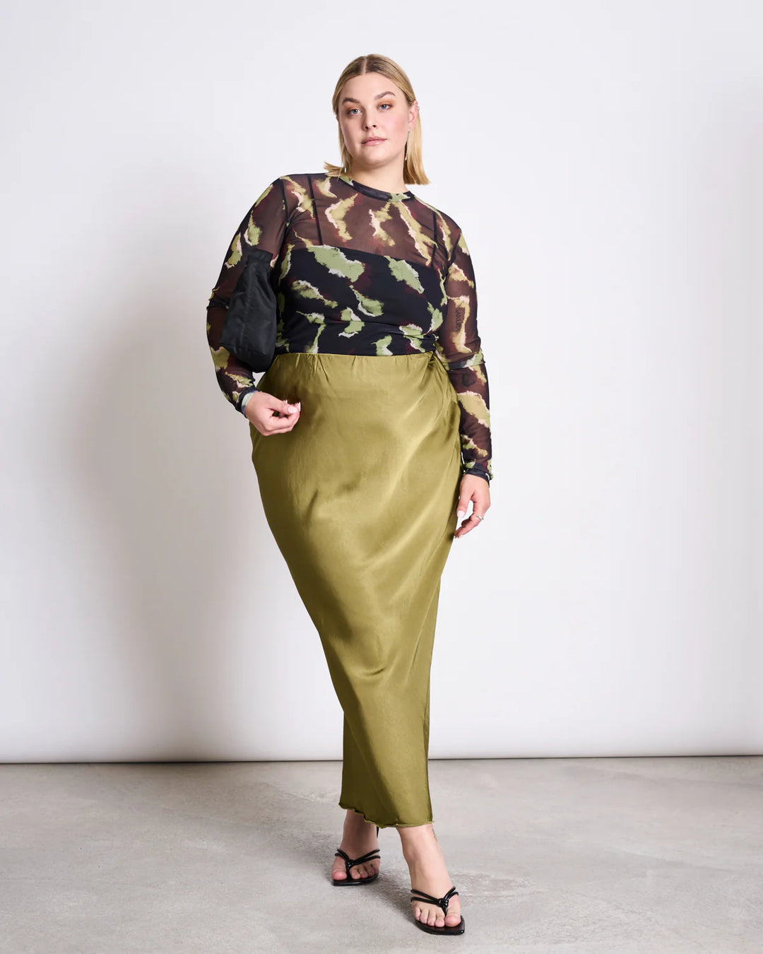 DORA MESH LONGSLEEVE BOLUR MOSSFIRE