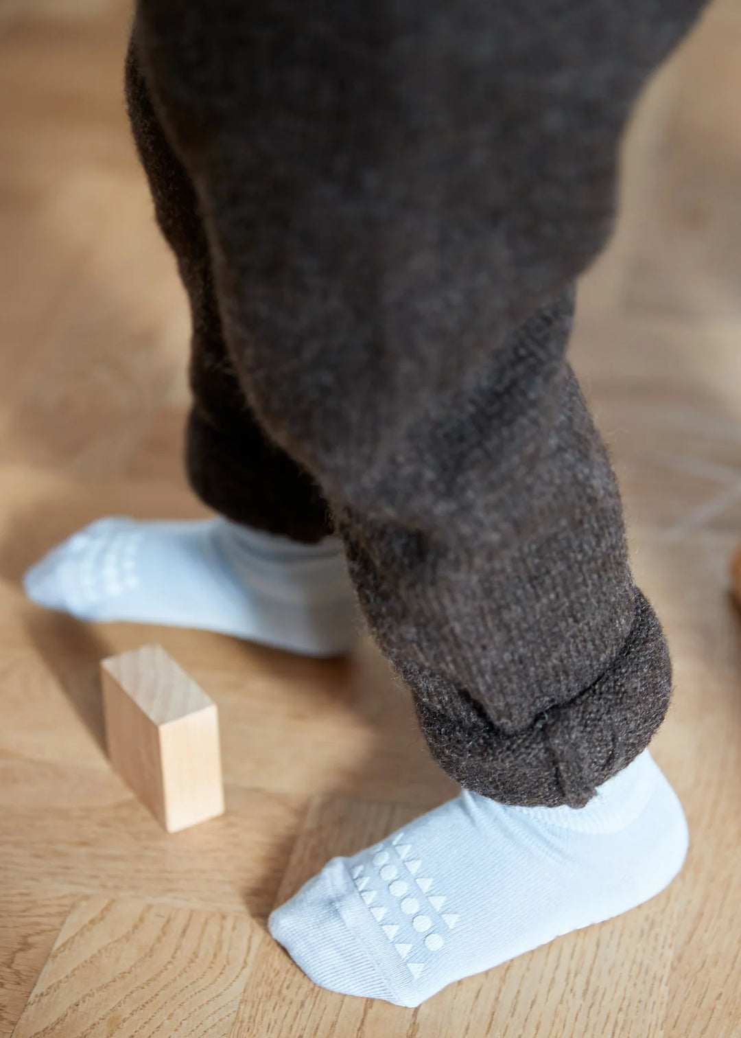 Bambus sokkar með stoppi sky blue