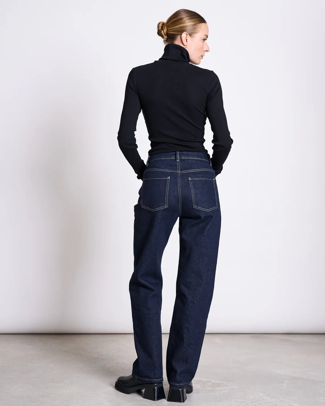 VILCA STRAITH LEG GALLABUXUR DARK BLUE DENIM