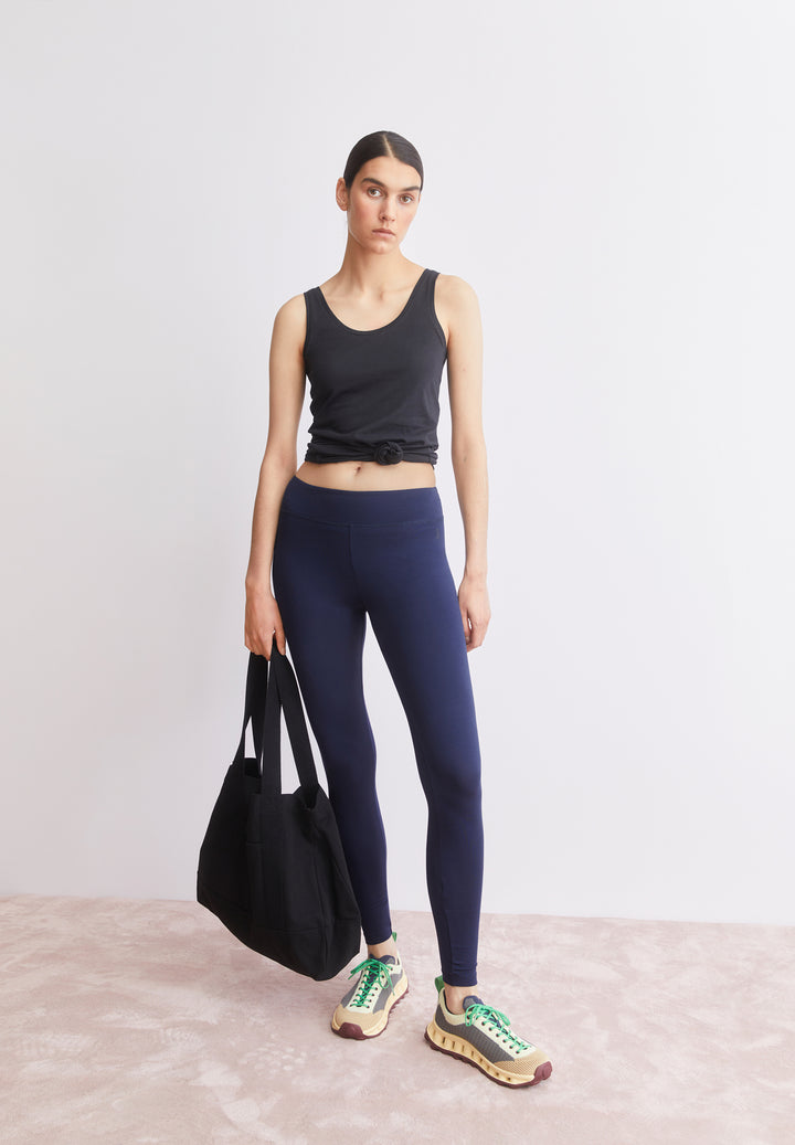 FARIBAA LEGGINGS LÍFRÆN BÓMULL TINTED NAVY