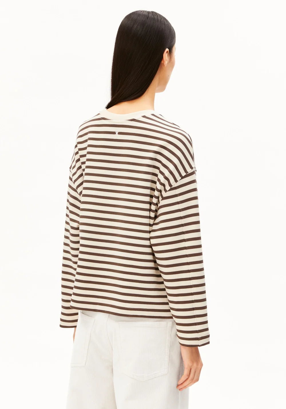FRANKAA MAARLEN STRIPE SWEAT - undyed/claystone