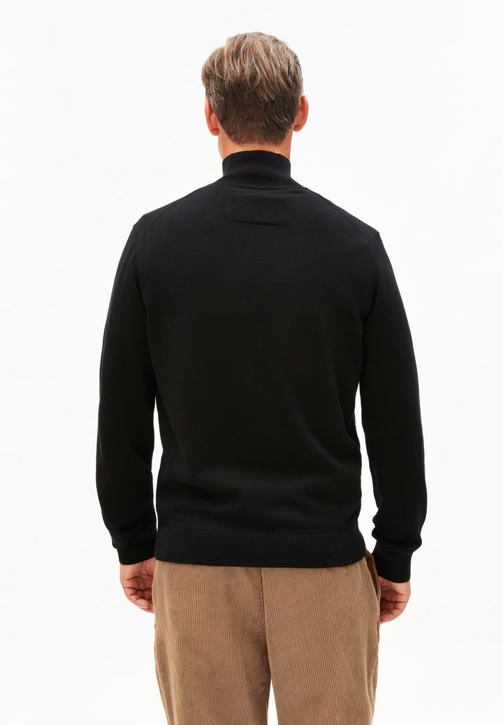 FAABES HALF ZIP KNIT PEYSA SVÖRT