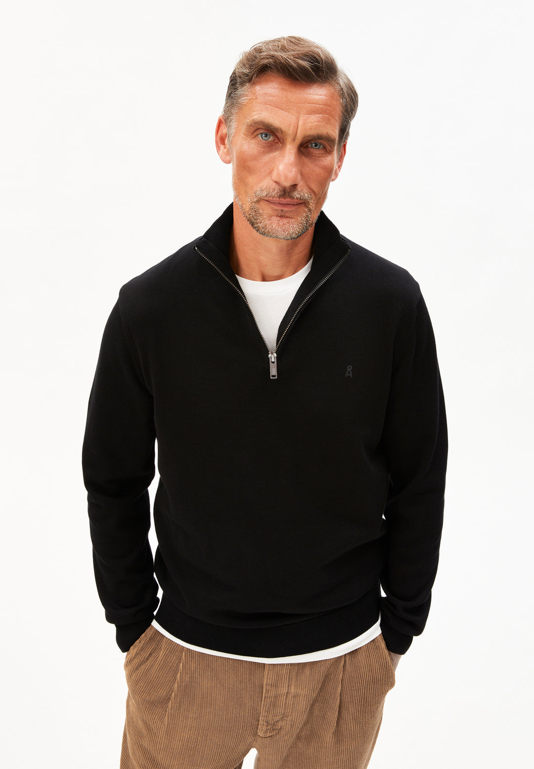 FAABES HALF ZIP KNIT PEYSA SVÖRT