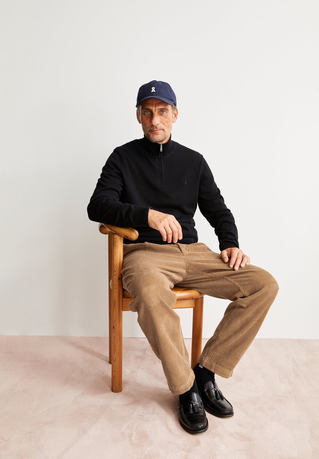 FAABES HALF ZIP KNIT PEYSA SVÖRT