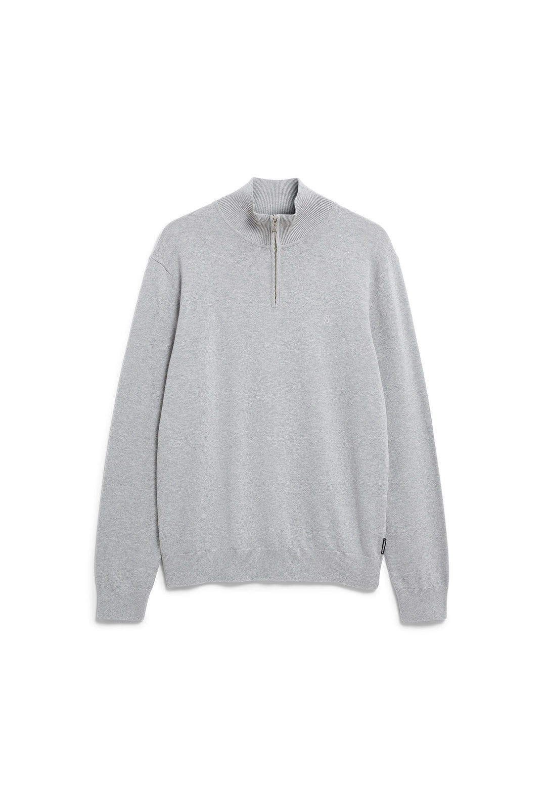 FAABES HALF ZIP KNIT PEYSA SILVER MELANGE