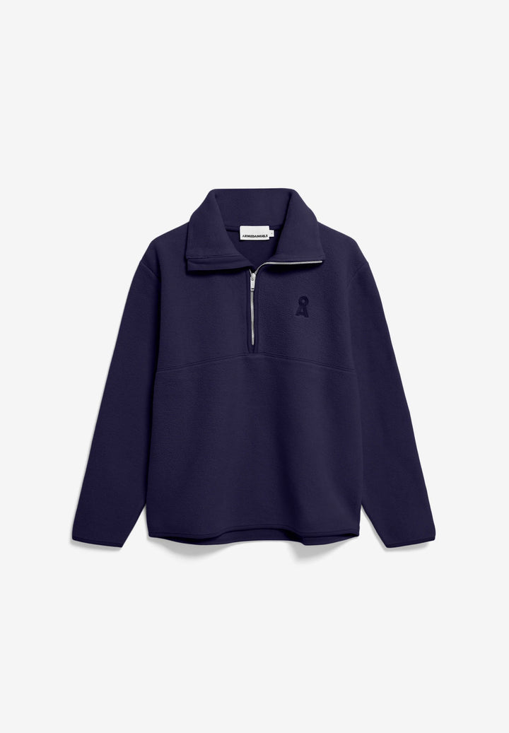 HAARLEENAA BÓMULLAR FLÍSPEYSA TINTED NAVY