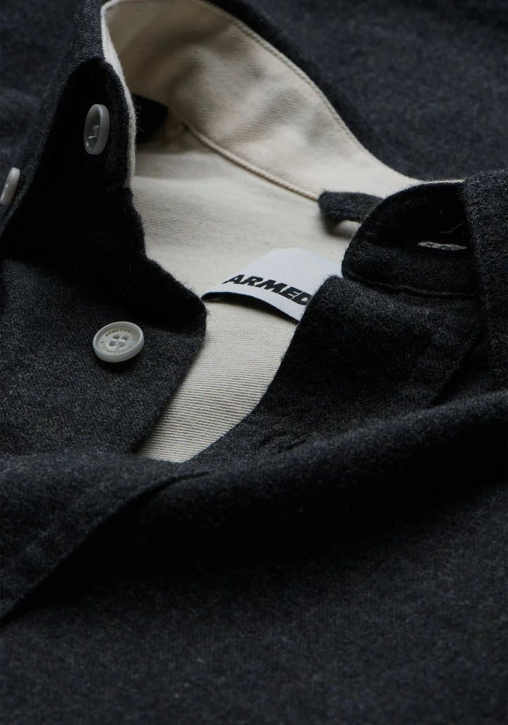 ARAAMO FLANNEL SKYRTA ANTHRAZIT MELANGE