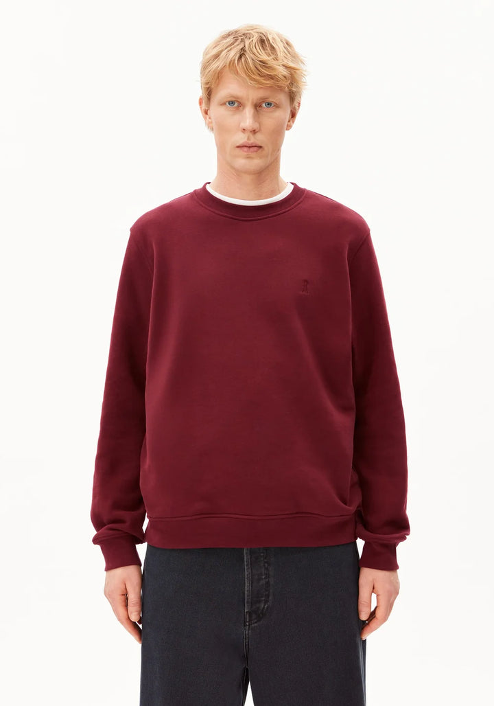 BAARO FLEECE SWEATSHIRT VELVET RED